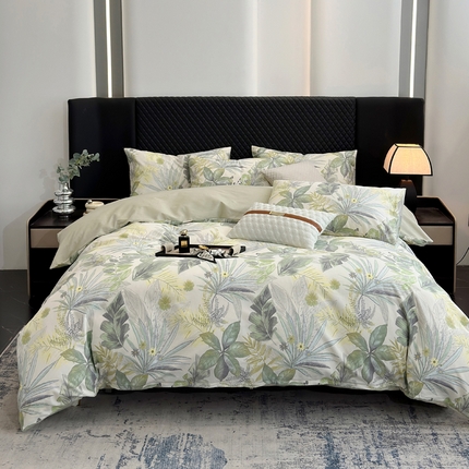 怡家居 2024新款全棉磨毛印花四件套 月光森林