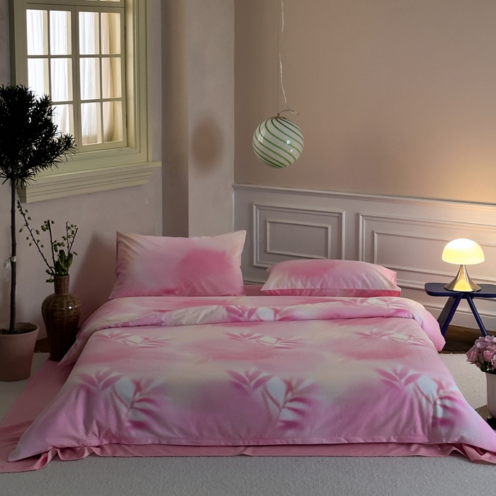 91家纺网 家纺一手货源 找家纺 怡家居 2024新款全棉磨毛印花四件套 暖阳