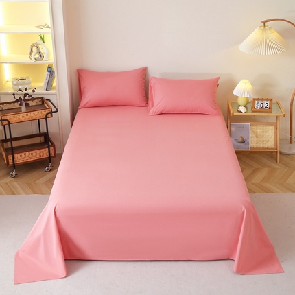 91家纺网 家纺一手货源 找家纺 （总）2025新款100%棉13376纯色喷气全棉磨毛床单单件纯棉单品床单加厚保暖斜纹活性单床单