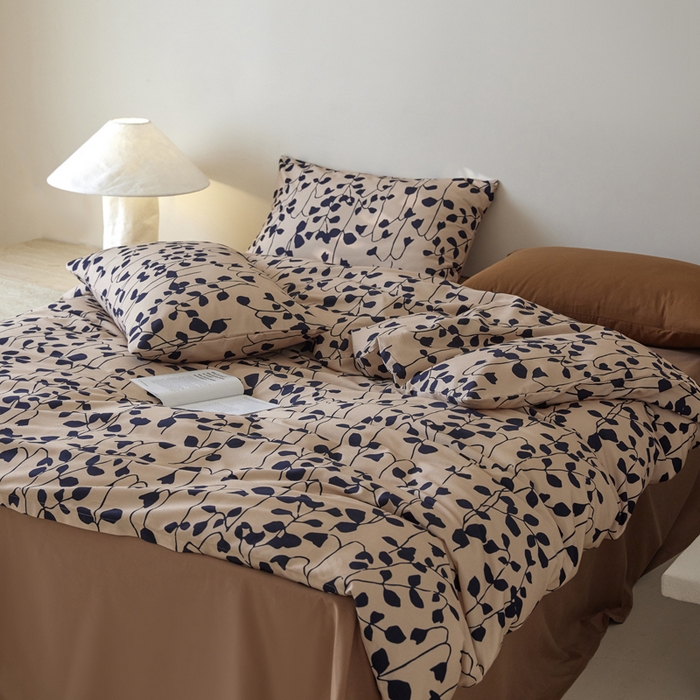 91家纺网 家纺一手货源 找家纺 怡家居 2024新款全棉磨毛印花四件套 芊寻