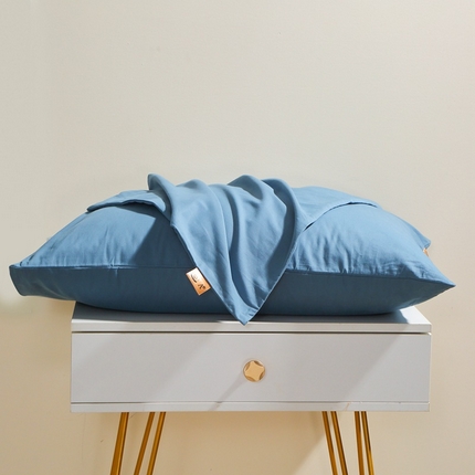 91家纺网 家纺一手货源 找家纺 （总）2025100%纯棉13376纯色喷气全棉磨毛枕套单件素色加厚保暖48*74单品枕套40*60