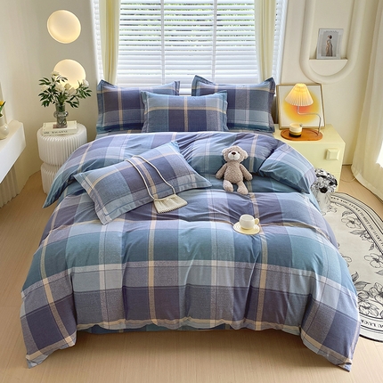 91家纺网 家纺一手货源 找家纺 （总）威布斯 2025新款加厚全棉磨毛四件套