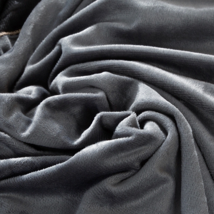 91家纺网 家纺一手货源 找家纺 2024加厚夹棉水晶绒床裙绗缝蕾丝花边牛奶绒法莱绒宝宝绒单床裙 灰