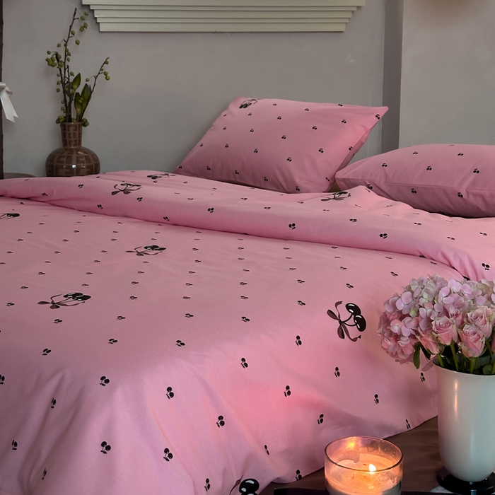 91家纺网 家纺一手货源 找家纺 怡家居 2024新款全棉磨毛印花四件套 小甜心