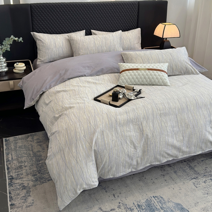 91家纺网 家纺一手货源 找家纺 怡家居 2024新款全棉磨毛印花四件套 寻意