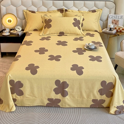 91家纺网 家纺一手货源 找家纺 （总）202新款全棉磨毛印花套件单品系列-单床单