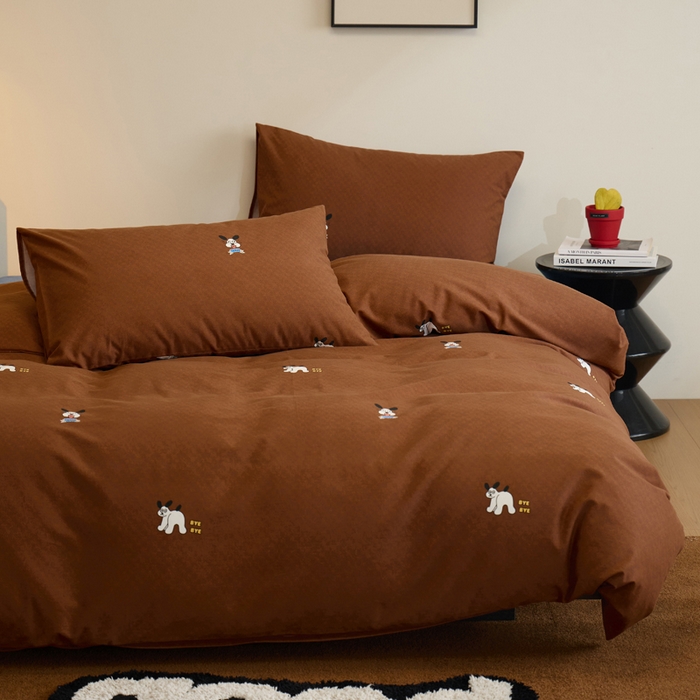 91家纺网 家纺一手货源 找家纺 怡家居 2024新款全棉磨毛印花四件套 小可爱