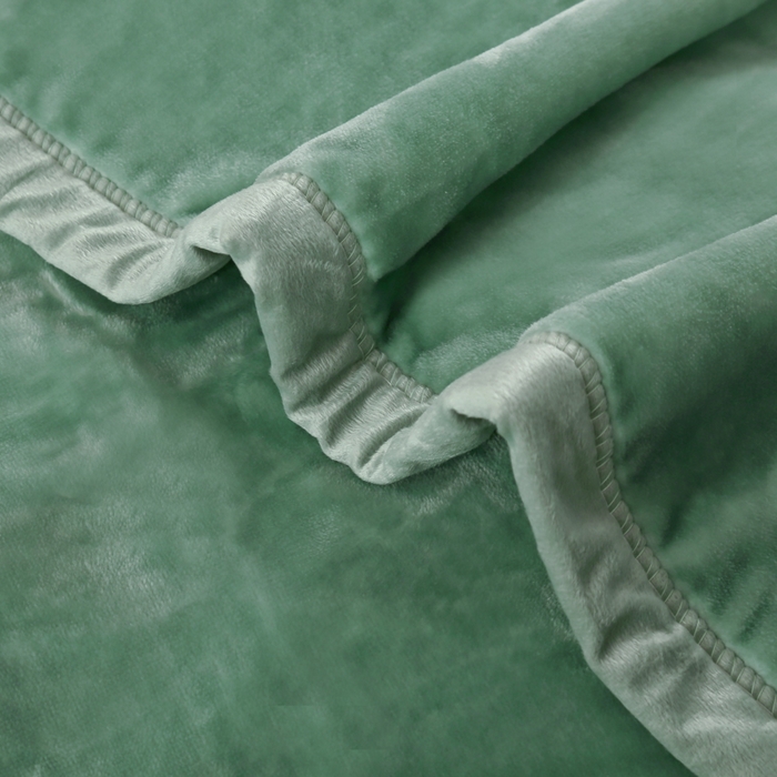 91家纺网 家纺一手货源 找家纺 好艺佳毛毯 2025新款升级多功能3D数码印花毛毯 被套两用拉舍尔云毯 蒲公英的约定-绿