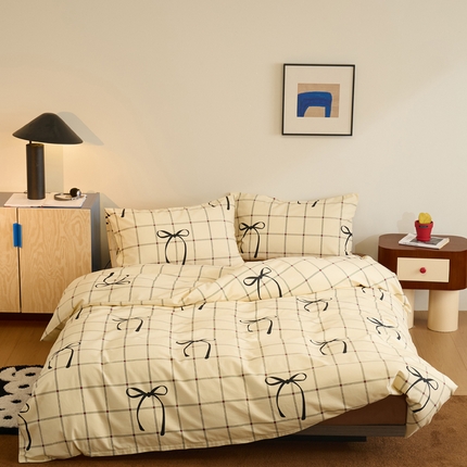 怡家居 2024新款全棉磨毛印花四件套 轻悦