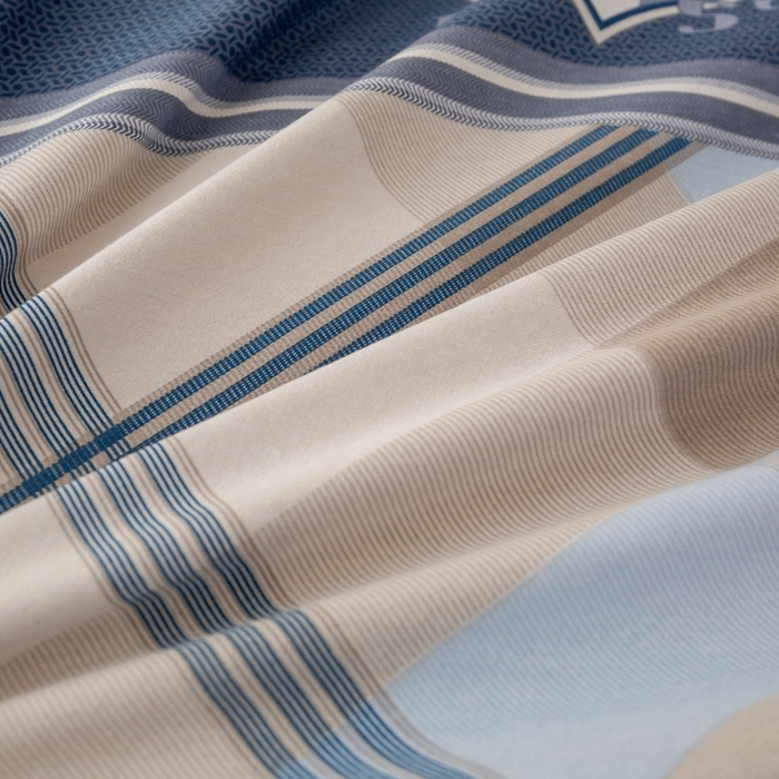 91家纺网 家纺一手货源 找家纺 威布斯 2025新款加厚纯棉全棉磨毛三件套四件套 青春-蓝