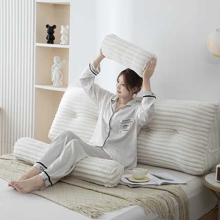 91家纺网 家纺一手货源 找家纺 （总）沐沐家纺 2026新款魔法绒三角靠背