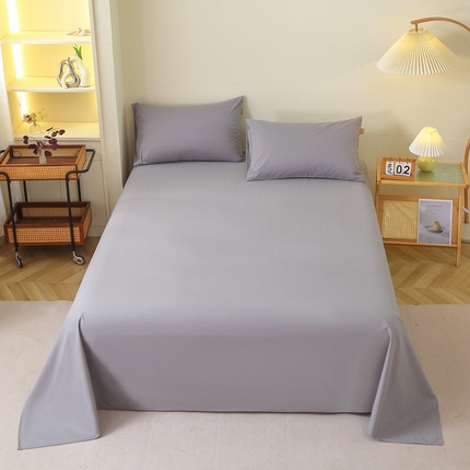 91家纺网 家纺一手货源 找家纺 （总）2025新款100%棉13376纯色喷气全棉磨毛床单单件纯棉单品床单加厚保暖斜纹活性单床单