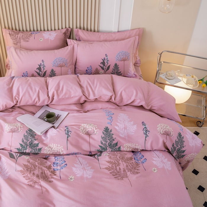 91家纺网 家纺一手货源 找家纺 威布斯 2025新款加厚纯棉全棉磨毛三件套四件套 丛林舞会