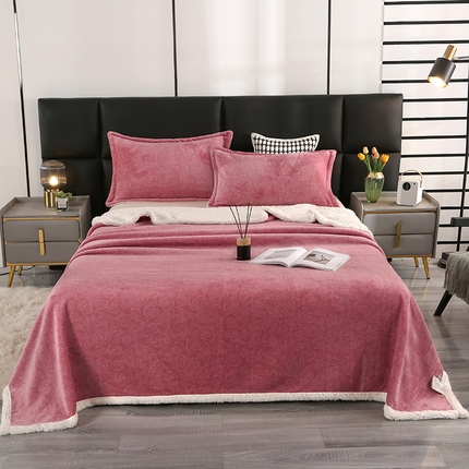 91家纺网 家纺一手货源 找家纺 （总）悦织湾家纺 2025新款富贵绒羊羔绒双层复合毛毯