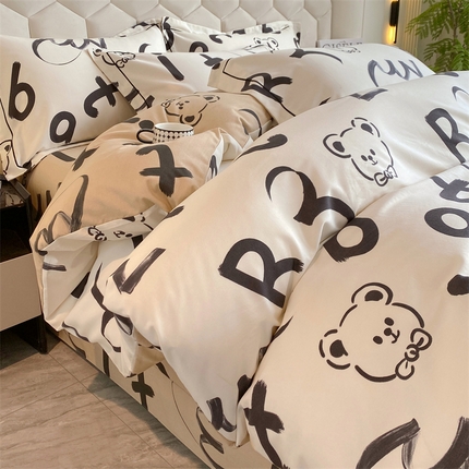 91家纺网 家纺一手货源 找家纺 （总）2024新款全棉磨毛印花套件单品系列-单被套