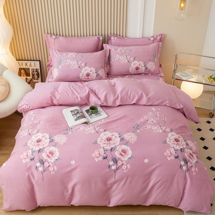 91家纺网 家纺一手货源 找家纺 （总）威布斯 2025新款加厚全棉磨毛四件套