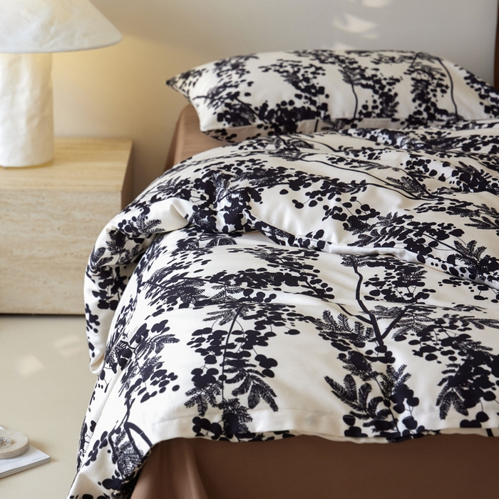 91家纺网 家纺一手货源 找家纺 怡家居 2024新款全棉磨毛印花四件套 晚棠