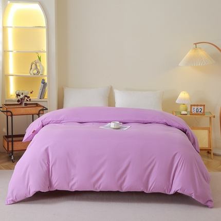 91家纺网 家纺一手货源 找家纺 （总）2025新款100%棉13376纯色喷气全棉磨毛单品被套单件·保暖加厚素色纯棉磨毛单被套被罩斜纹