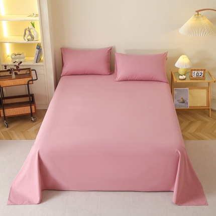 91家纺网 家纺一手货源 找家纺 （总）2025新款100%棉13376纯色喷气全棉磨毛床单单件纯棉单品床单加厚保暖斜纹活性单床单