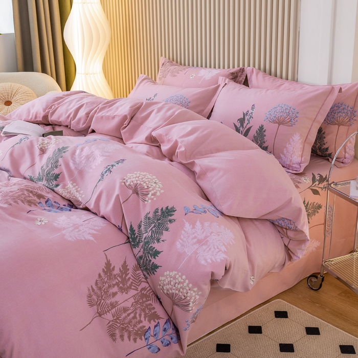 91家纺网 家纺一手货源 找家纺 威布斯 2025新款加厚纯棉全棉磨毛三件套四件套 丛林舞会