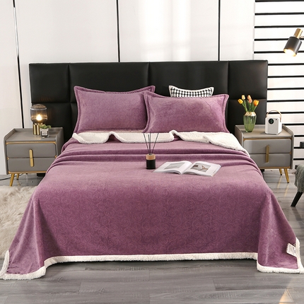 91家纺网 家纺一手货源 找家纺 （总）悦织湾家纺 2025新款富贵绒羊羔绒双层复合毛毯