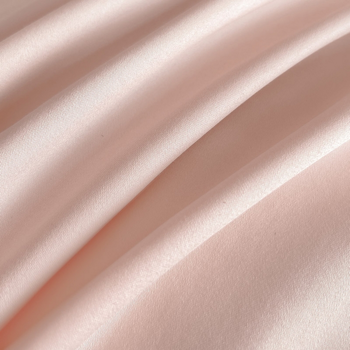 91家纺网 家纺一手货源 找家纺  【A类母婴级】100支长绒棉四件套全棉纯棉重工高端刺绣拼接被套简约床单床笠款床上用品 澜梦-落樱粉