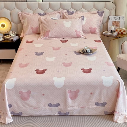 91家纺网 家纺一手货源 找家纺 （总）202新款全棉磨毛印花套件单品系列-单床单