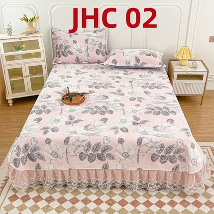 91家纺网 家纺一手货源 找家纺 2025新款牛奶绒立体提花复合床盖榻榻米炕盖炕垫JHC系列 JHC 02