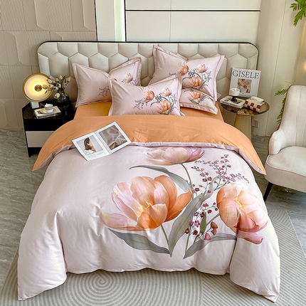 91家纺网 家纺一手货源 找家纺 （总）梧桐树 2025新款100%全棉大版全棉磨毛四件套