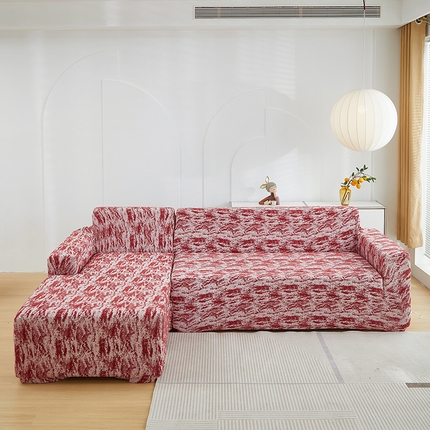 91家纺网 家纺一手货源 找家纺 （总）丝绮鹿 2024新款加厚国风沙发套松紧款