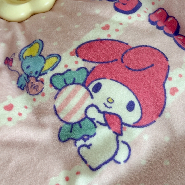 91家纺网 家纺一手货源 找家纺 2024新款三丽鸥高克重牛奶绒四件套 贪吃美乐蒂