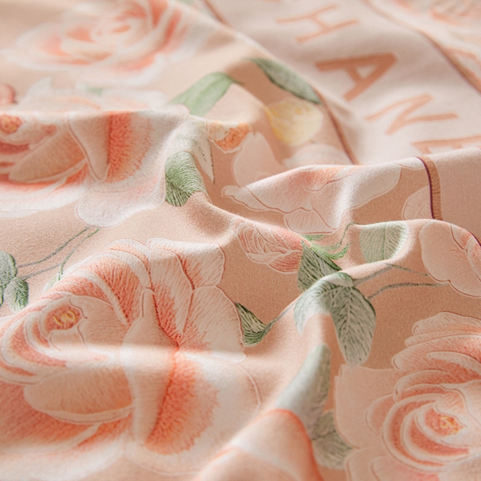 91家纺网 家纺一手货源 找家纺 2024新秋冬A类加厚磨毛天丝棉数码四件套-花芙系列 花芙TM-拿铁橡咖