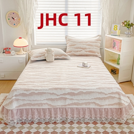 91家纺网 家纺一手货源 找家纺 2025新款牛奶绒立体提花复合床盖榻榻米炕盖炕垫JHC系列 JHC 11