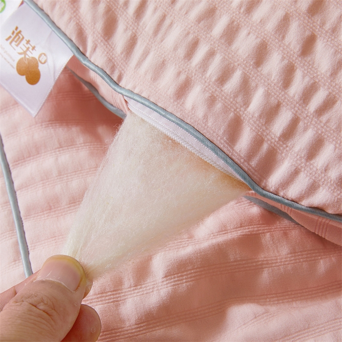 91家纺网 家纺一手货源 找家纺 爱宝被业 2025新款泡芙棉刺绣被被 泡芙棉-柔肤粉