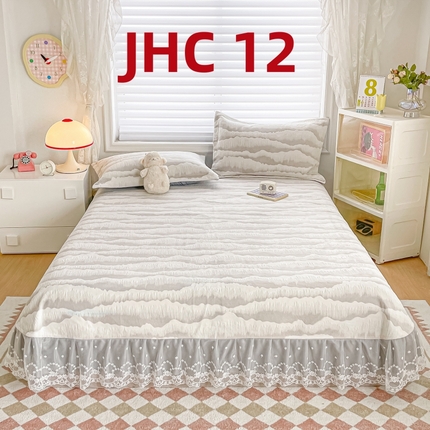 91家纺网 家纺一手货源 找家纺 2025新款牛奶绒立体提花复合床盖榻榻米炕盖炕垫JHC系列 JHC 12