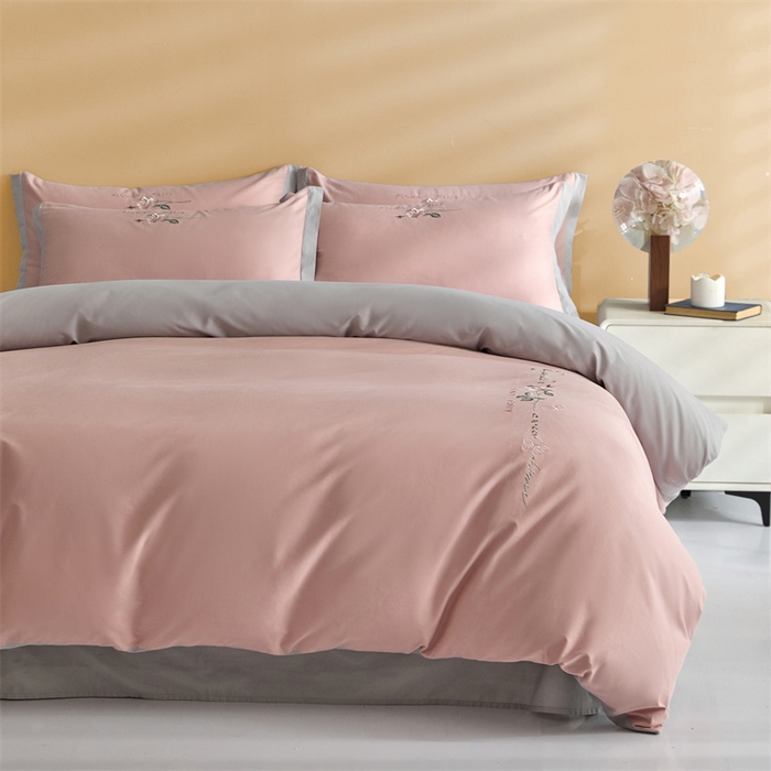 91家纺网 家纺一手货源 找家纺 （总）新保暖-秋冬A类加厚全棉磨毛刺绣四件套-玫瑰花香系列（礼盒包装）