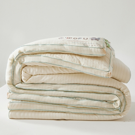 （总）爱宝被业 2025新款泡芙棉刺绣被被