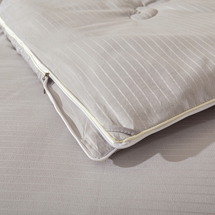 91家纺网 家纺一手货源 找家纺 森璐家纺 2024新款1原棉提花大豆子母被（提供买家秀） 星云灰