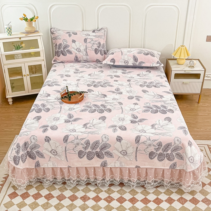 91家纺网 家纺一手货源 找家纺 2025新款牛奶绒立体提花复合床盖榻榻米炕盖炕垫JHC系列 JHC 02