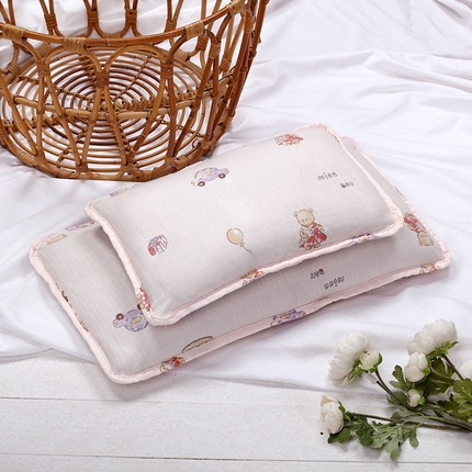 91家纺网 家纺一手货源 找家纺 （总）明星枕业 2024新款双层纱儿童卡通荞麦枕幼儿园宝宝枕头枕芯