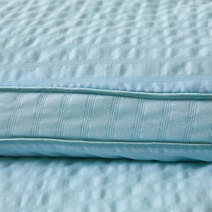 91家纺网 家纺一手货源 找家纺 爱宝被业 2025新款泡芙棉刺绣被被 泡芙棉-天空蓝