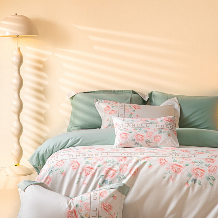 91家纺网 家纺一手货源 找家纺 （总）2024新保暖-秋冬A类加厚磨毛天丝棉数码四件套-花芙系列(礼盒包装）