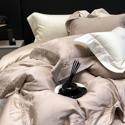 （总）黑白森林 2024新款高支天丝棉提花四件套系列-雅温