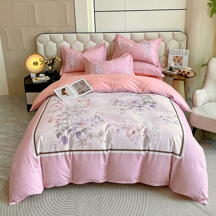 91家纺网 家纺一手货源 找家纺 （总）梧桐树 2025新款100%全棉大版全棉磨毛四件套