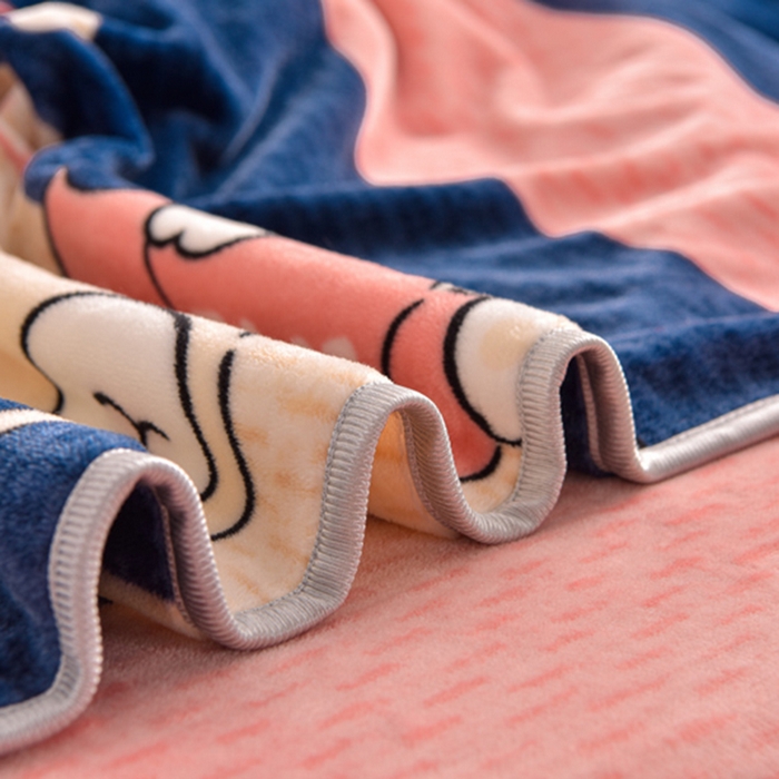 91家纺网 家纺一手货源 找家纺 静缘分 2025新款230克特厚8.5斤牛奶绒金貂绒床裙款保暖四件套-宝贝熊