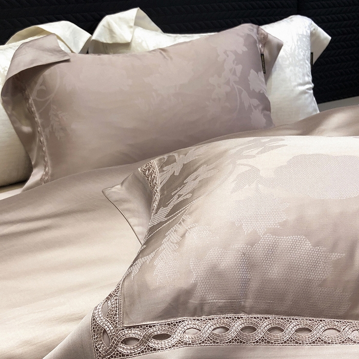 91家纺网 家纺一手货源 找家纺 （总）黑白森林 2024新款高支天丝棉提花四件套系列-雅温