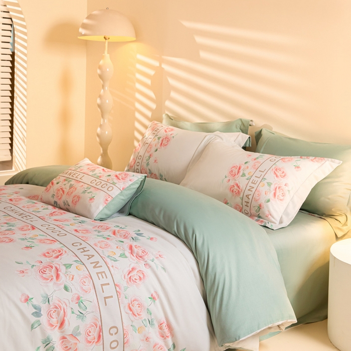 91家纺网 家纺一手货源 找家纺 （总）2024新保暖-秋冬A类加厚磨毛天丝棉数码四件套-花芙系列(礼盒包装）