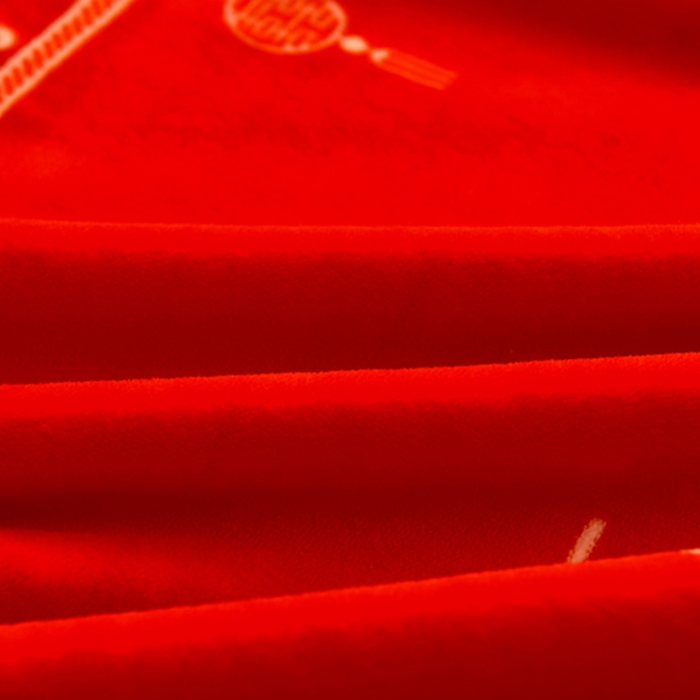 91家纺网 家纺一手货源 找家纺 静缘分 2025新款230克特厚8.5斤牛奶绒金貂绒床裙款保暖四件套-天赐良缘