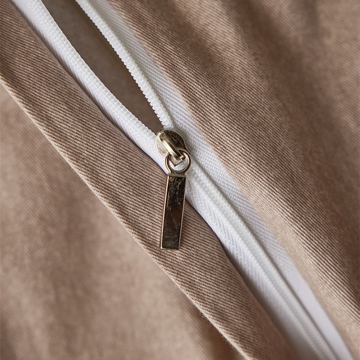 91家纺网 家纺一手货源 找家纺 2024新款全棉磨毛数码印花系列四件套 稚茶-咖