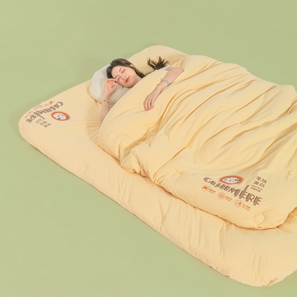 91家纺网 家纺一手货源 找家纺 （总）缦卡琳家纺 2024新款A类羊绒蛋白糯糯被冬被